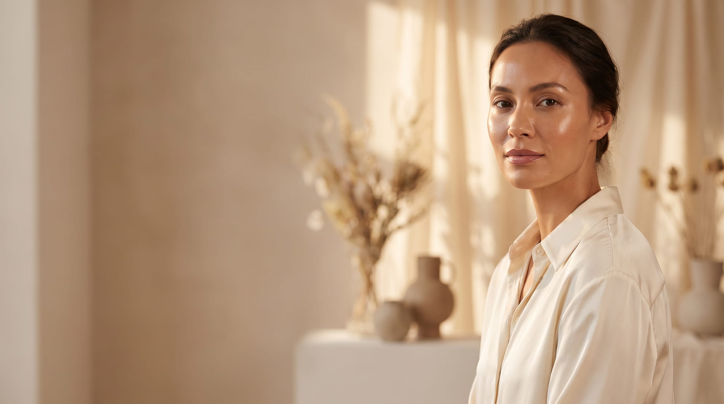 The serene, light-filled interior of Oner Beauty & Care